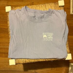 Southern Fried Cotton Light Lavender Short Sleeve Logo Tee